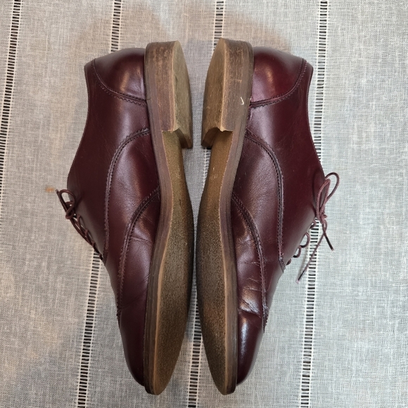 Brooks Brothers Men's Burgundy Leather Dress Shoes Size 9 Made In Italy - Picture 11 of 12